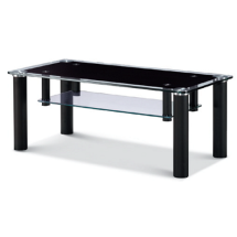 강화유리 소파테이블 (선반형)