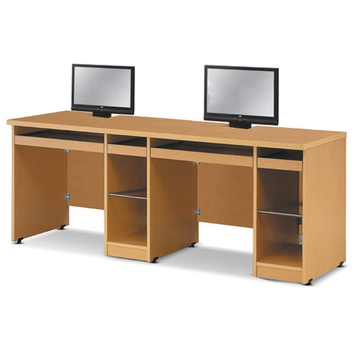 유퍼스 LCD반매립형 컴퓨터책상 (2인용)