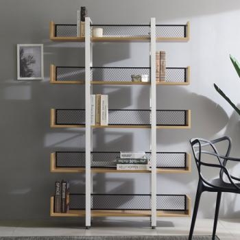 철제 5단 가림막 철망책장(W1200)