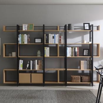 철제 5단 사각철망책장(W1200)