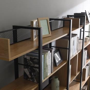 철제 5단 사각철망책장(W1200)