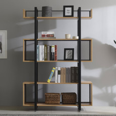 철제 5단 사각철망책장(W1200)