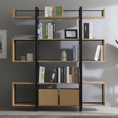 철제 5단 사각철망책장(W1600)