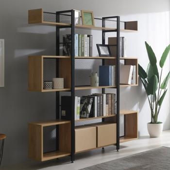 철제 5단 사각철망책장(W1600)