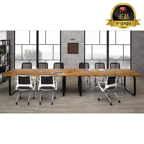 유로파S 원목 회의용테이블~A타입/스퀘어(30T아카시아집성목)