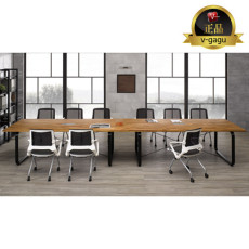 유로파S 원목 회의용테이블~A타입/스퀘어(30T아카시아집성목)