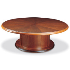 월넛원형소파테이블(천연무늬목)