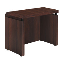 마몽드 월넛 사이드책상 [갈색유리]