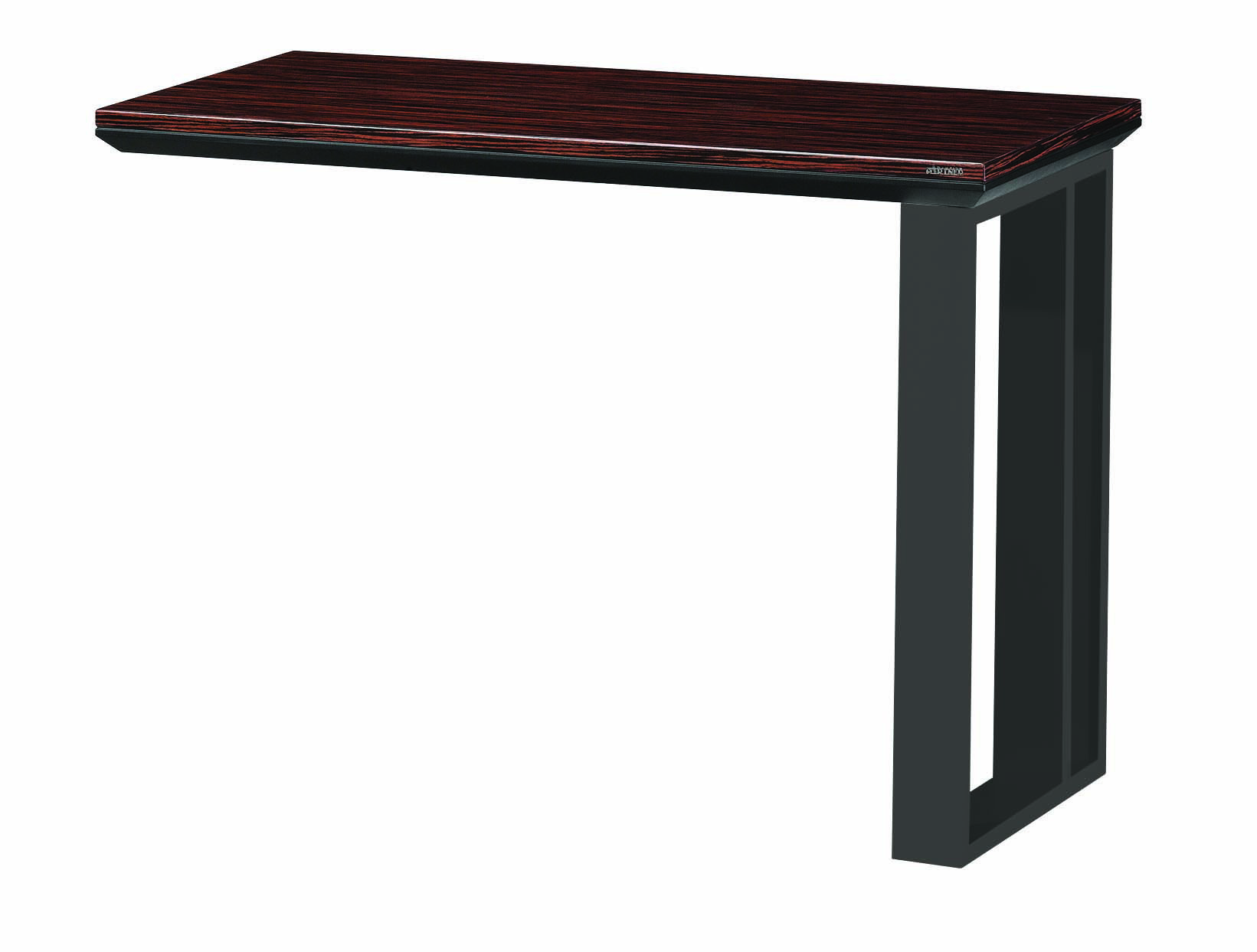 킨텍스 엘지 사이드책상 [흑색/백색다리]