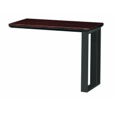 킨텍스 엘지 사이드책상 [흑색/백색다리]