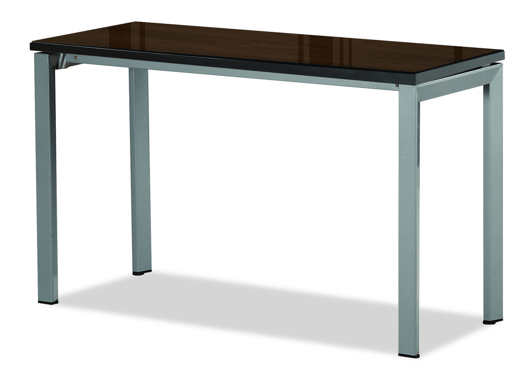 월넛 보조테이블[투명유리]