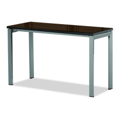 월넛 보조테이블[투명유리]