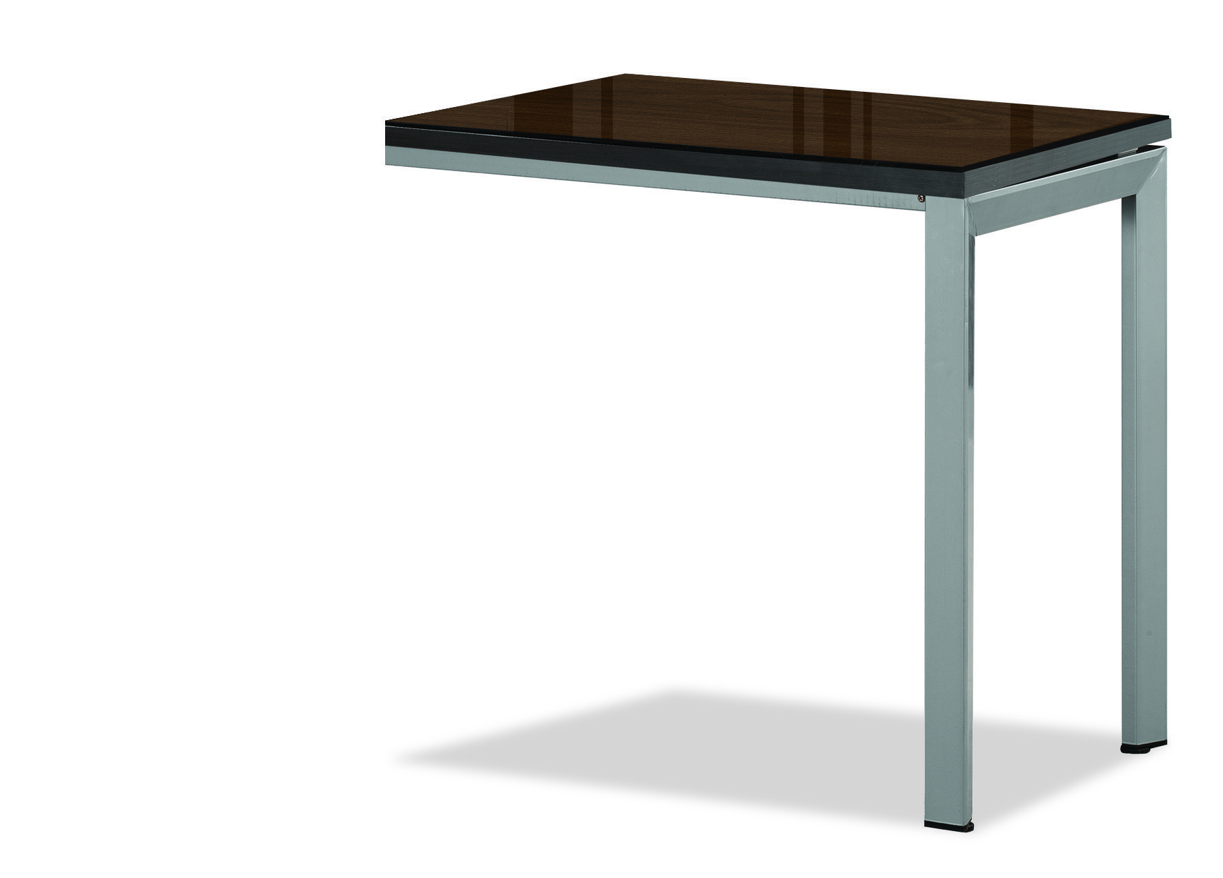 월넛 보조테이블[투명유리]