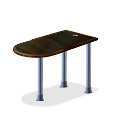 PWE-0009B 월넛 U형테이블