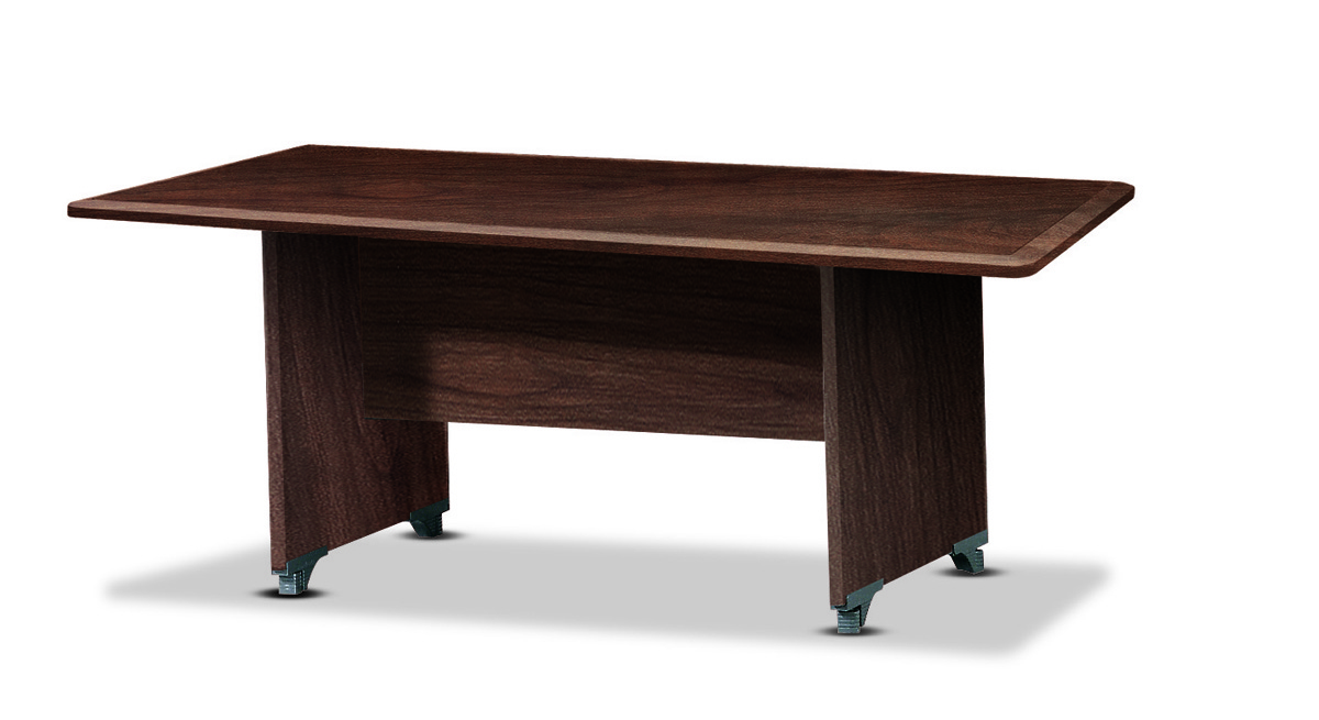 사각회의용테이블(매립상판/갈색유리포함)