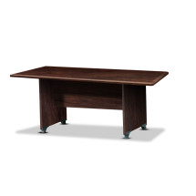 사각회의용테이블(매립상판/갈색유리포함)