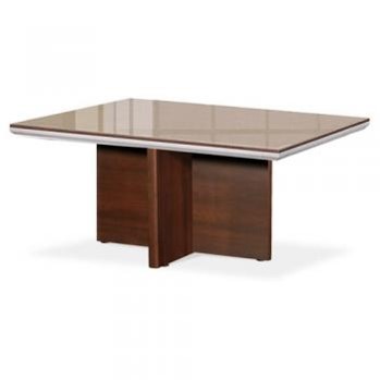 산타페 회의테이블(갈색유리)
