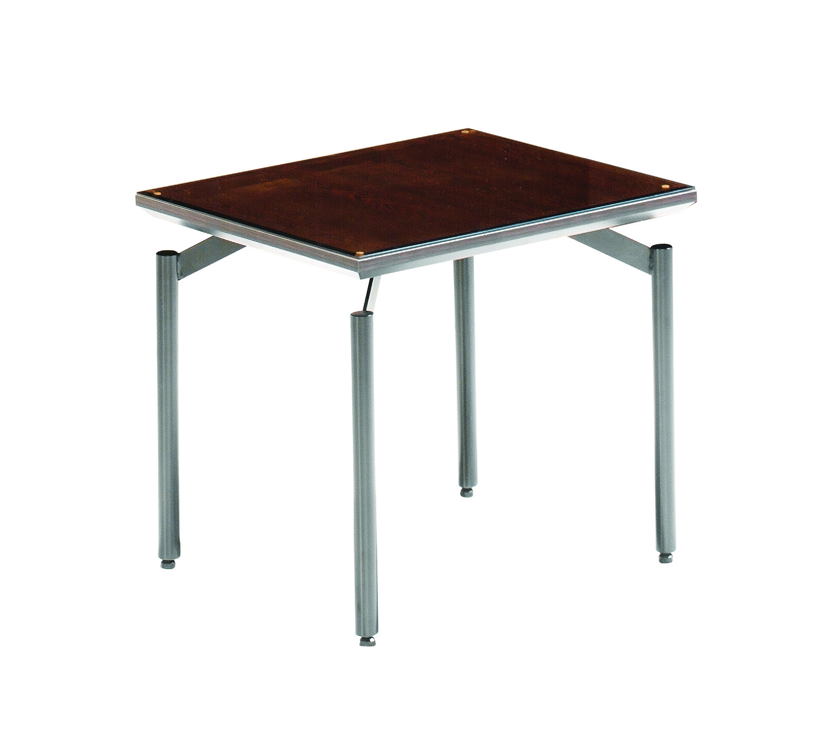 가우디 월넛 소파테이블 [갈색유리]