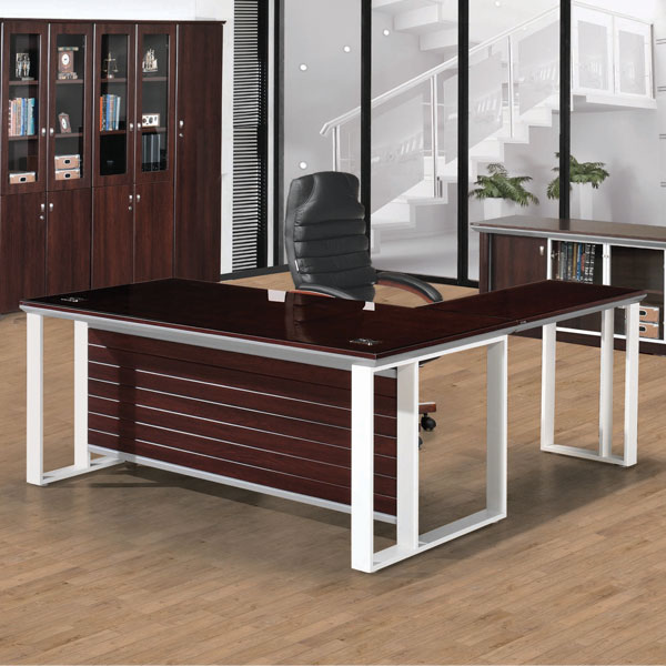 KIN-LG 흑단 킨텍스 LG중역책상(유리없음)