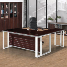 KIN-LG 흑단 킨텍스 LG중역책상(유리없음)