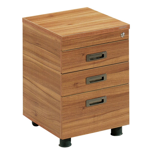 중역용 로즈오크 이동서랍