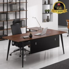 플렉스 중역용 책상 (가림판포함)