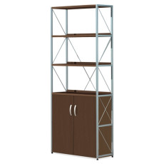 아이에프 월넛 철재도어장(5단)