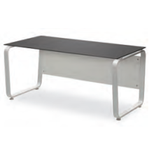 유로파S 강화유리책상(가림판포함)~B타입/트라페조이드