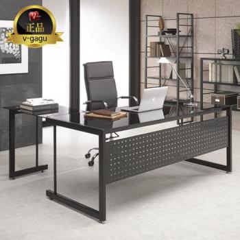 판도라 강화유리책상(블랙프레임)