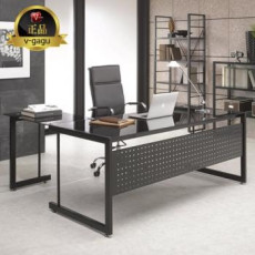 판도라 강화유리책상(블랙프레임)