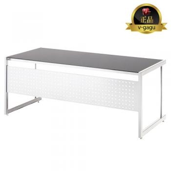 판도라 강화유리책상(화이트프레임)