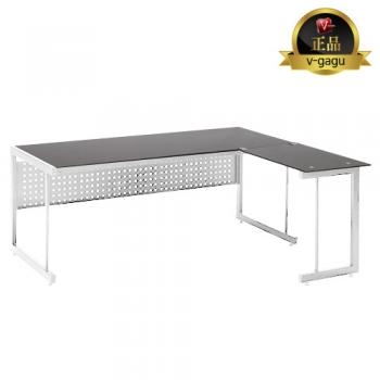 판도라 강화유리책상(화이트프레임)