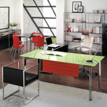 메트론 칼라유리책상