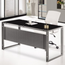 제이드 블랙유리책상