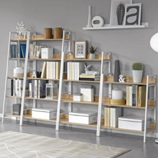 아이콘 철제 책꽂이(화이트)