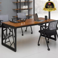 유로폼 원목 회의용테이블(18T멀바우집성목)