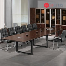 HF-ELT-404 흑단 PTL3 연결형회의용테이블 (분체도장 프레임)