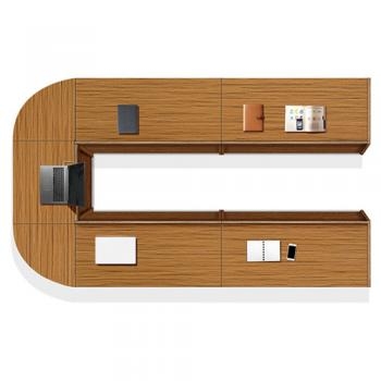 HF-TT-700A 티크 클레버 연결회의용테이블 (ㄷ자형)