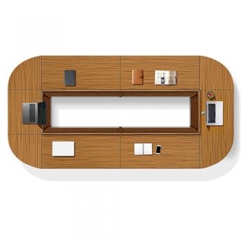 HF-TT-1200A 티크 클레버 연결회의용테이블 (ㅁ자형/A타입)