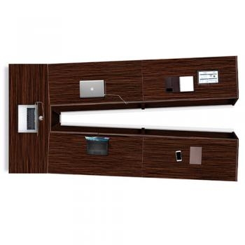 HF-ET-700B 흑단 클레버 연결회의용테이블 (V자형)