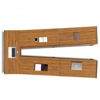 HF-TT-700B 티크 클레버 연결회의용테이블 (V자형)