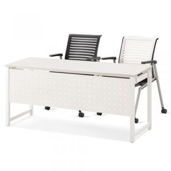 모노그램 네오2 세미나테이블(타공가림판/ㅁ자다리)