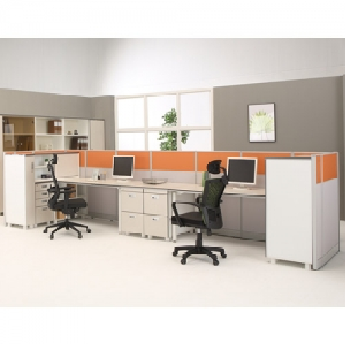 카멜레온 화이트에쉬 사이드책상(일체형)