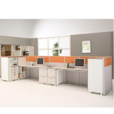 카멜레온 화이트에쉬 사이드책상(일체형)