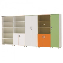 카멜레온 컬러 5단장식장