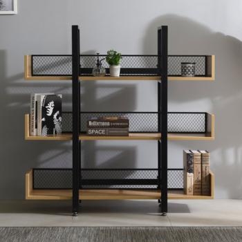 철제 3단 가림막 철망책장(W1200)