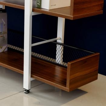 철제 3단 가림막 철망책장(W1200)