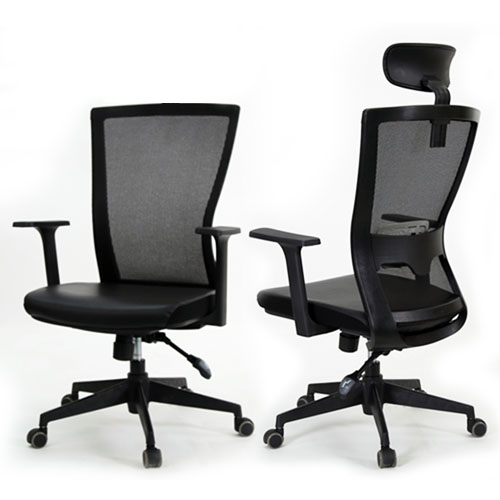 흑로 메쉬의자(블랙프레임)