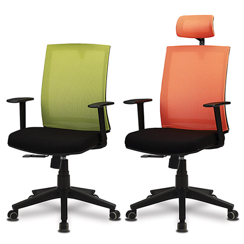 Ki-RB102 무지개 메쉬의자(블랙사출)