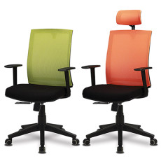 Ki-RB102 무지개 메쉬의자(블랙사출)